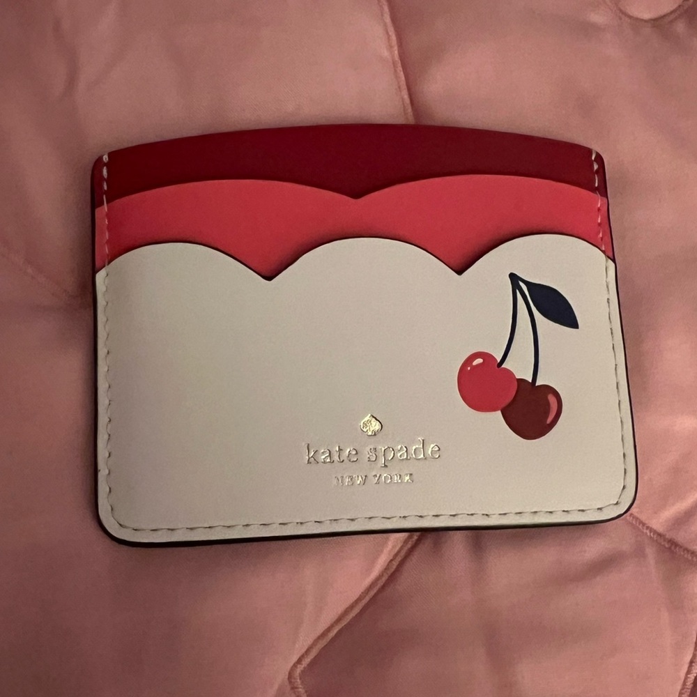 Kate spade cherry card holder